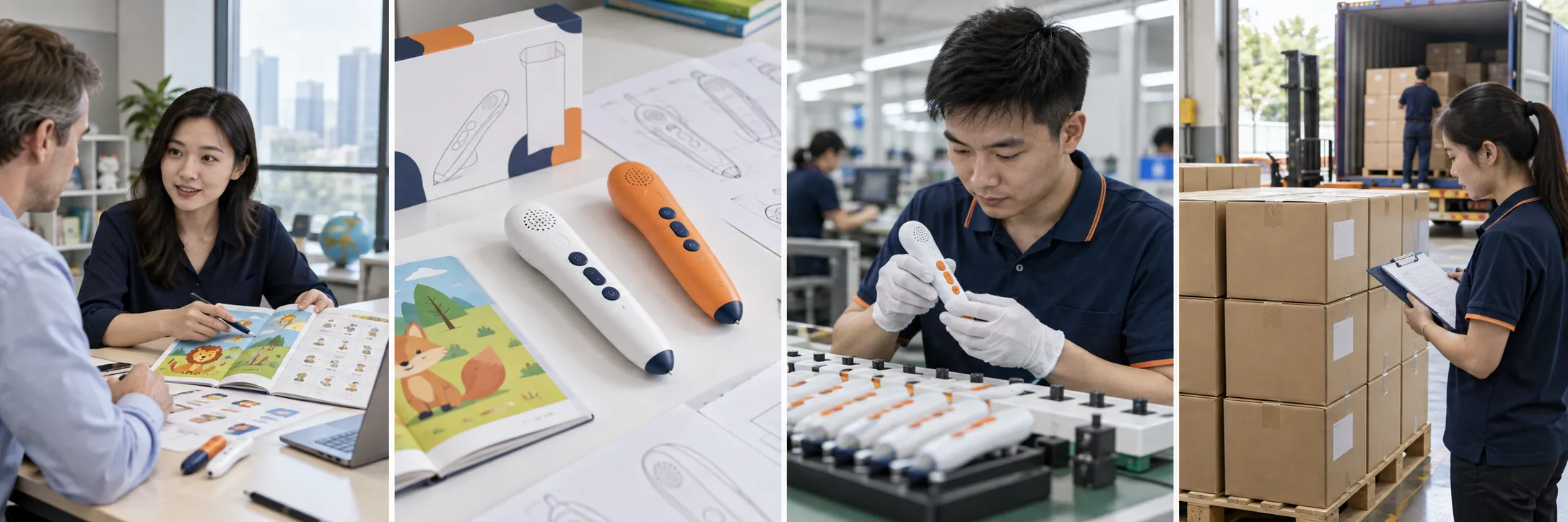 Educational toy RFQ workflow from requirements and samples to testing and shipment